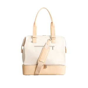 BEIS Women's Beige The Convertible Mini Weekender Travel Bag